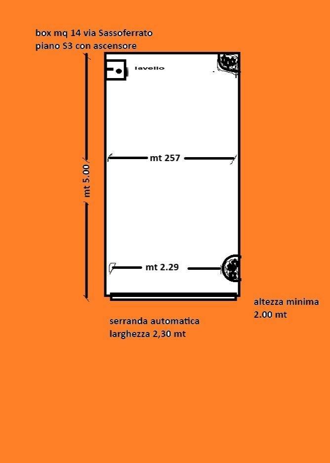 Box via Sassoferrato, 13, Roma - planimetria 1