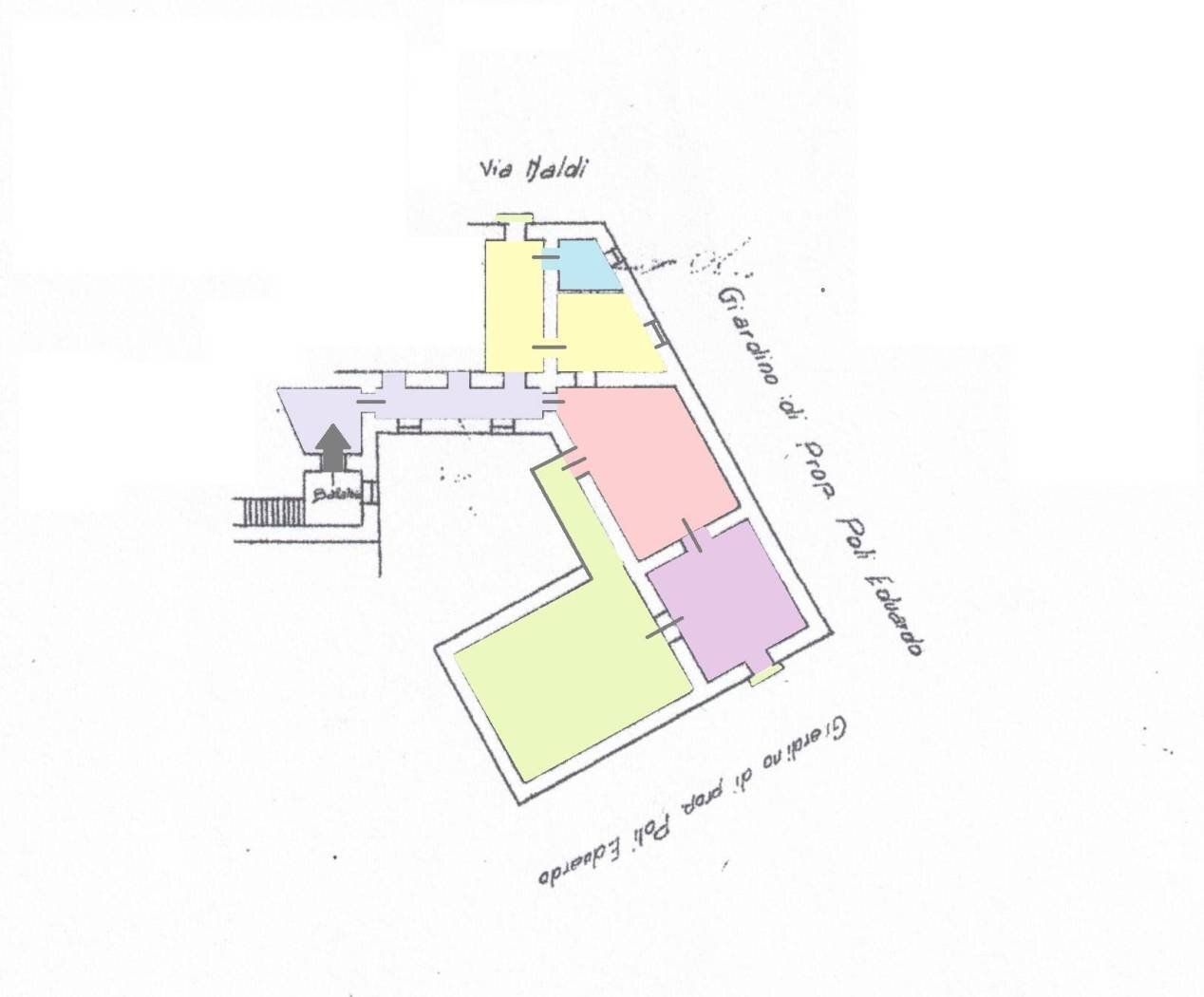 Bilocale via Naldi, Portici - planimetria 1