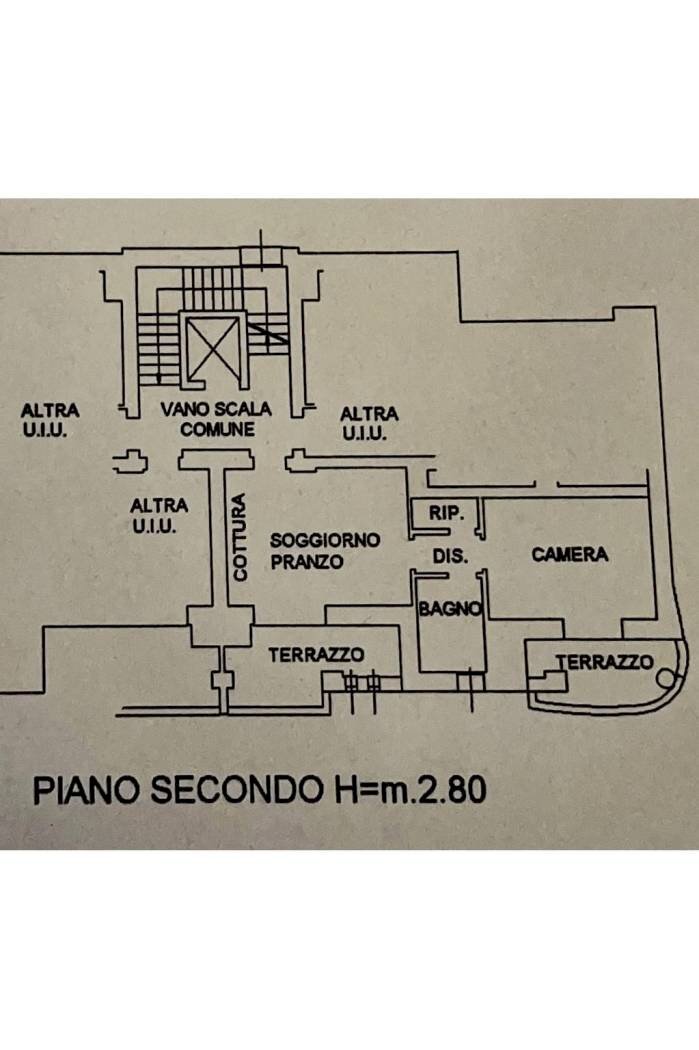 Bilocale via Giorgio Cencetti, 10, Bologna (zona Massarenti) - planimetria 1