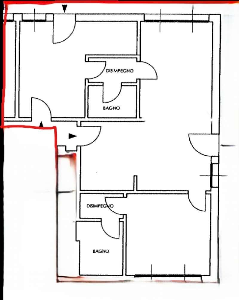 planimetria - Quadrilocale via San Ruffillo, San Lazzaro di Savena - planimetria 1