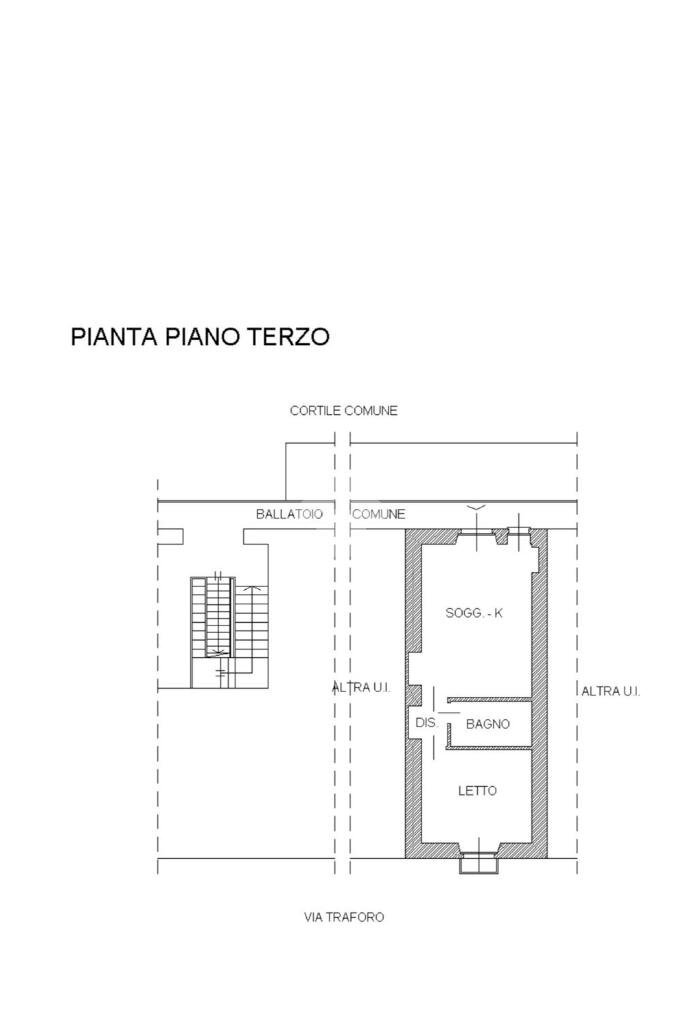 Bilocale Via traforo, Bussoleno - planimetria 1