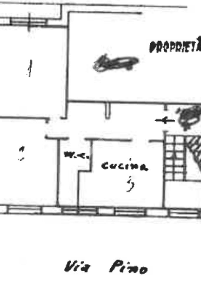 Trilocale V. di Pino, Genova (zona Molassana) - planimetria 1