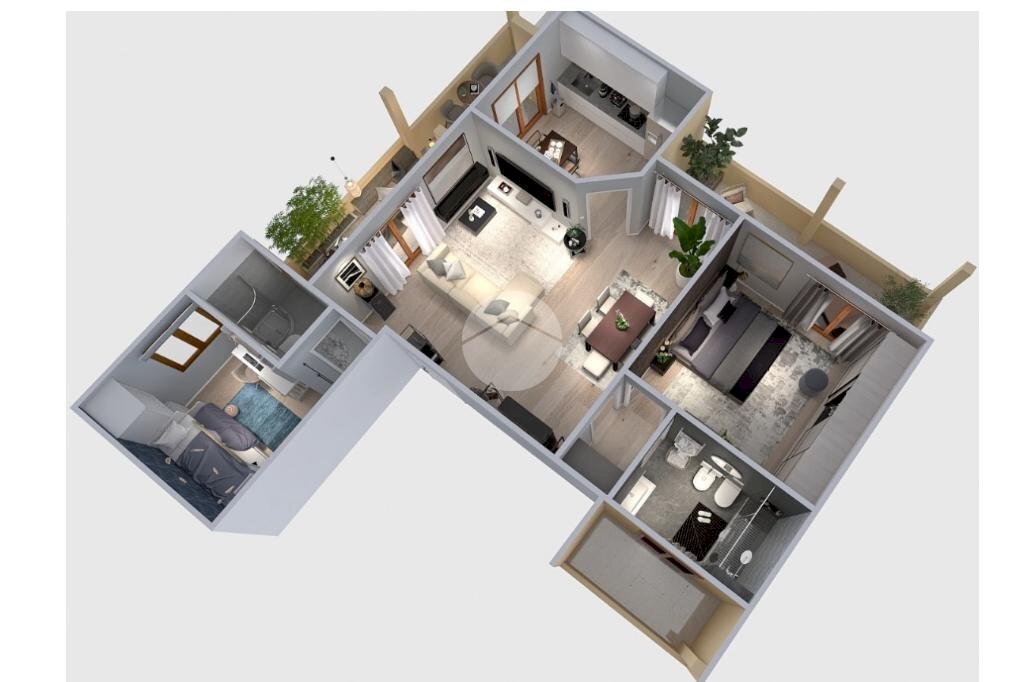 Quadrilocale Via bligny, Collegno - planimetria 1