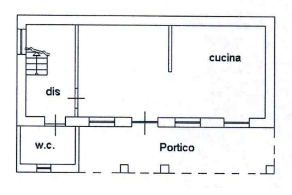 Casa indipendente Via Gamberi, San Francesco al Campo - planimetria 1