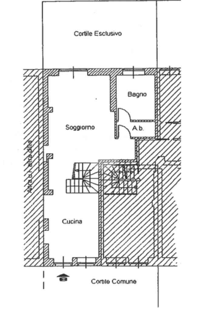 Rustico Via Cavalier Brunetto, San Maurizio Canavese - planimetria 1