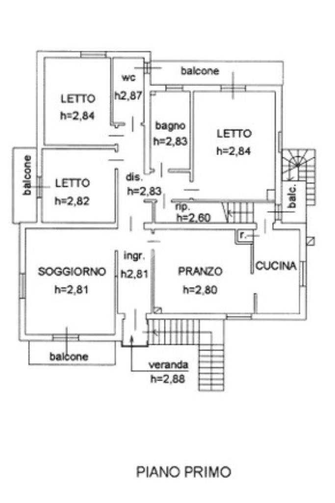 Porzione di casa Via farneto, Montelabbate - planimetria 1
