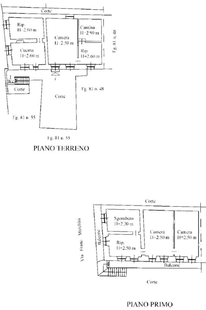Casa semi indipendente Via marchini francesco, Giaveno - planimetria 1