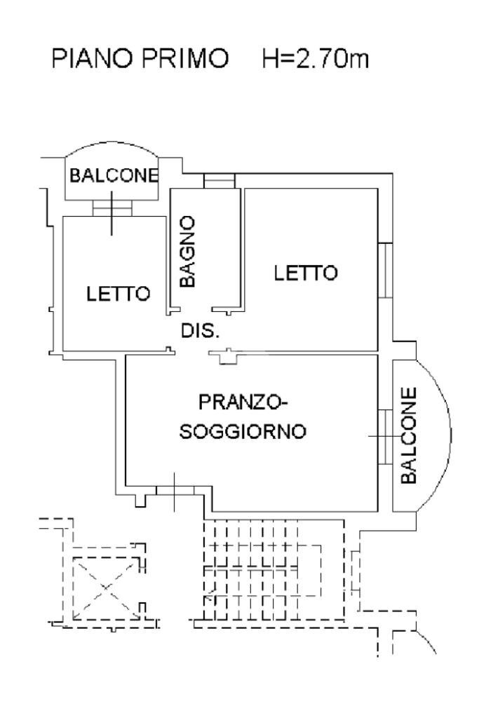 Trilocale Via aosta, Casalgrande - planimetria 1