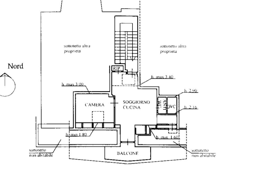 Mansarda Via sestriere, Collegno - planimetria 1