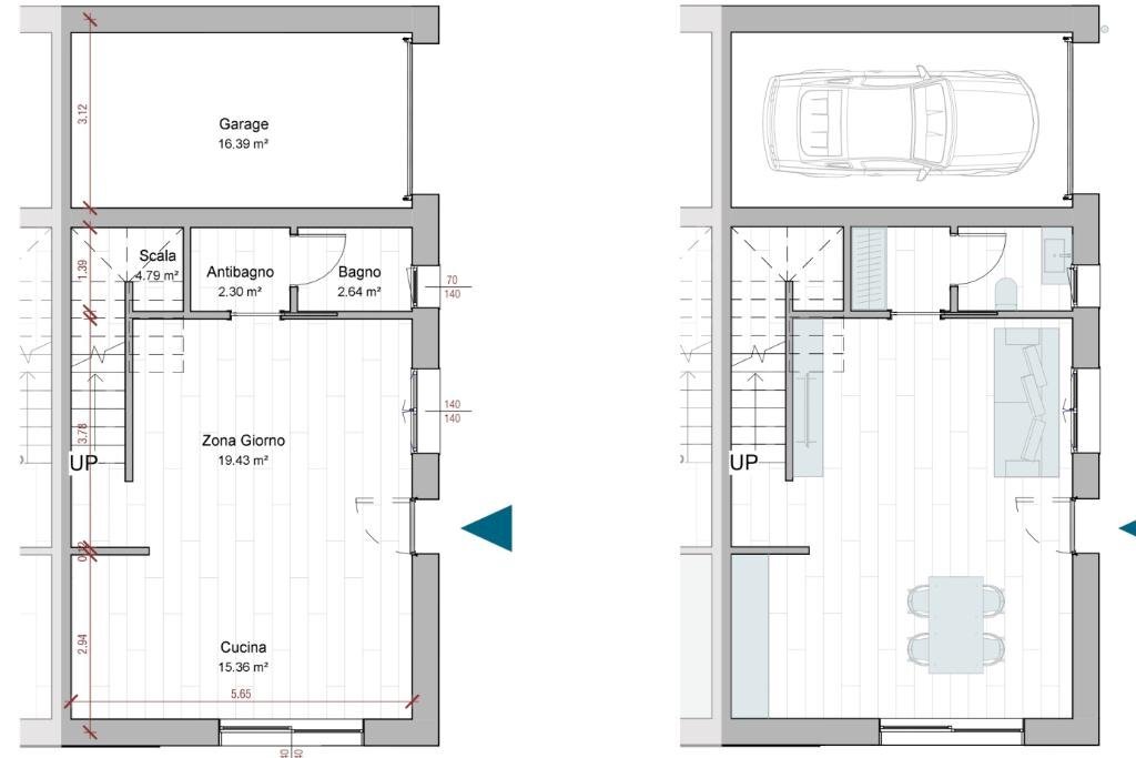 Porzione di casa Via Radici Nord, Castellarano - planimetria 1