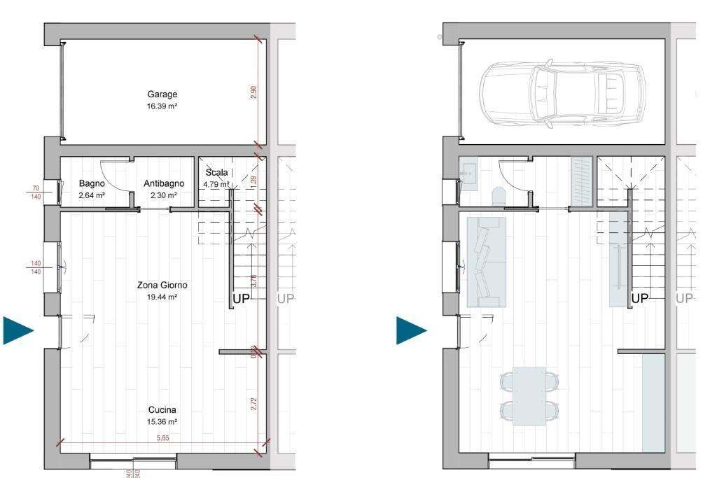 Porzione di casa Via Radici Nord, Castellarano - planimetria 1