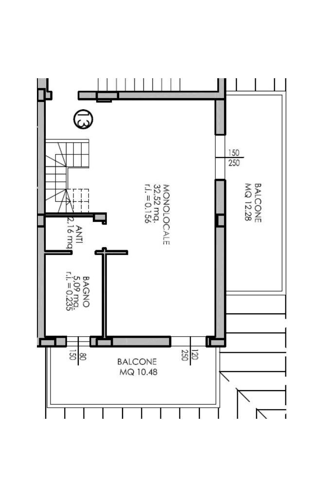 Quadrilocale Via menotti, Castelfranco Emilia - planimetria 1