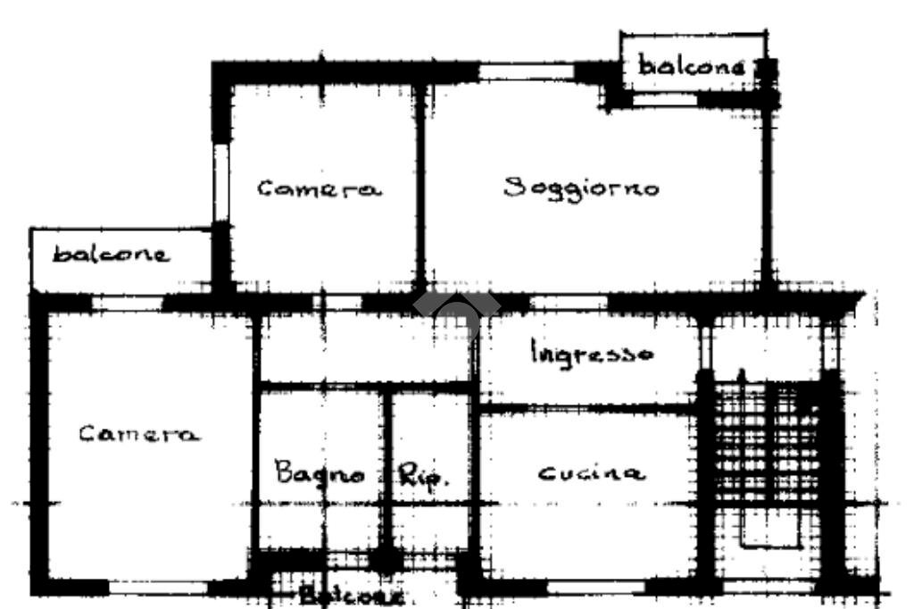 Quadrilocale Via A. Ruini, Vezzano Ligure - planimetria 1