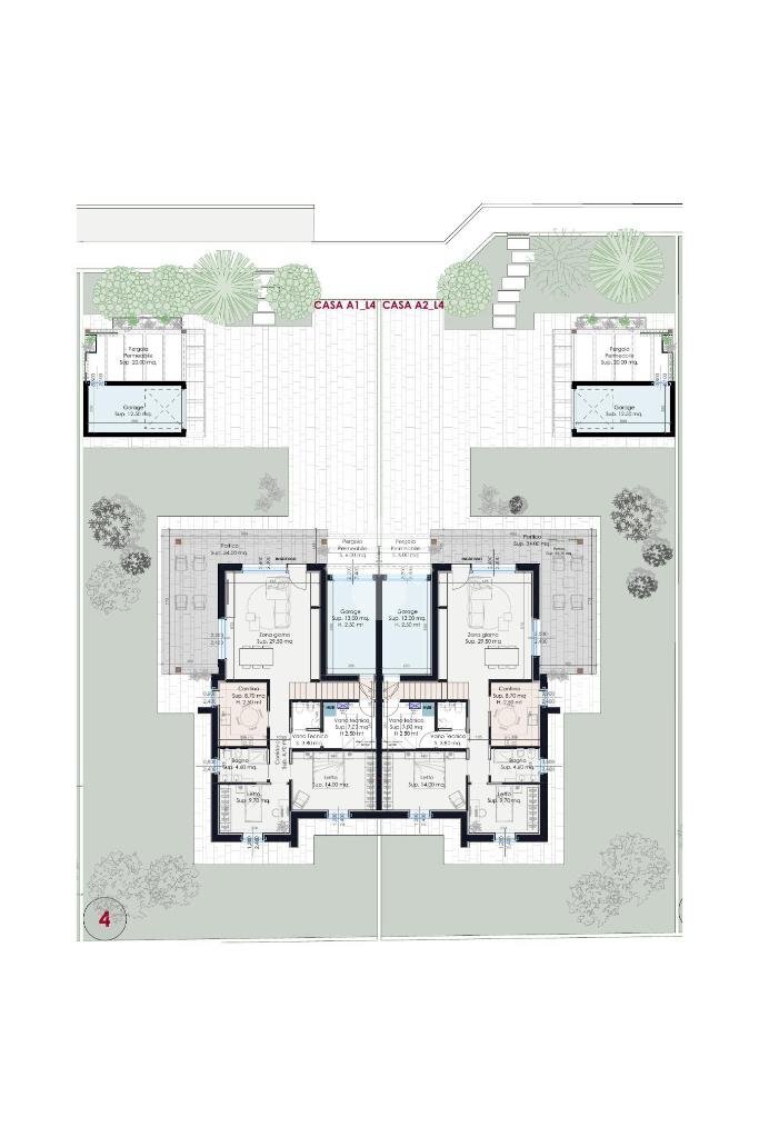 Porzione di casa Str. Chiaviche, Parma (zona Alberi) - planimetria 1