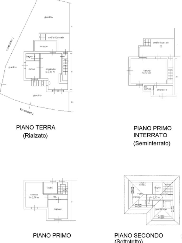Villa Via privata bitonto, Milano - planimetria 1