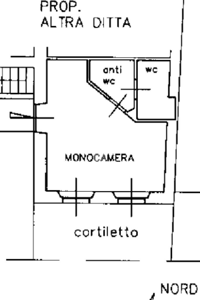 Monolocale Via Monferrato, Torino (zona Borgo Po) - planimetria 1