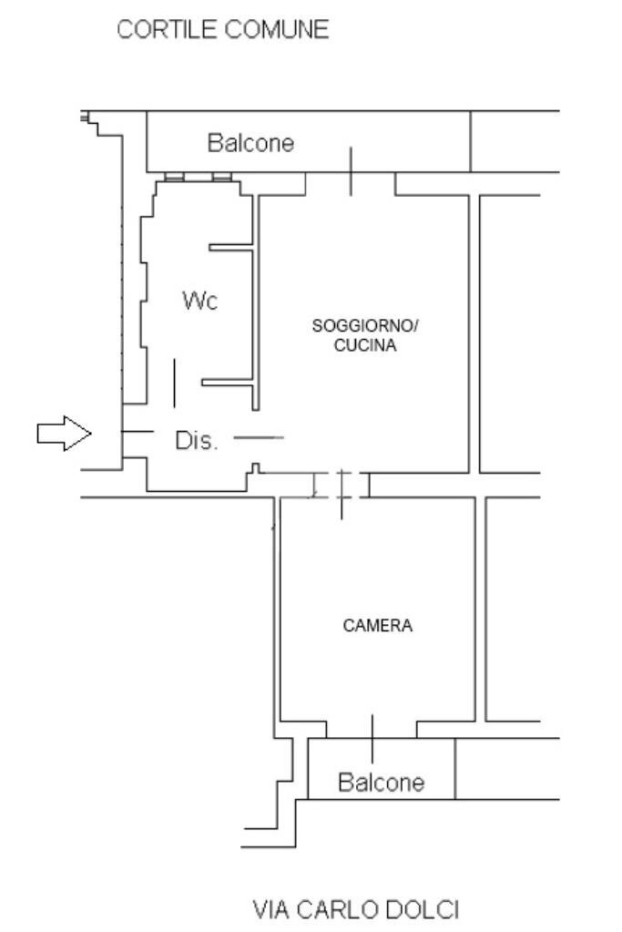 Bilocale Via Privata Filippo Abbiati, Milano (zona San Siro) - planimetria 1