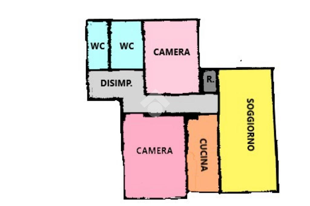 Four-room apartment Via giuseppe mazzini, Alessandria - floor plans 1