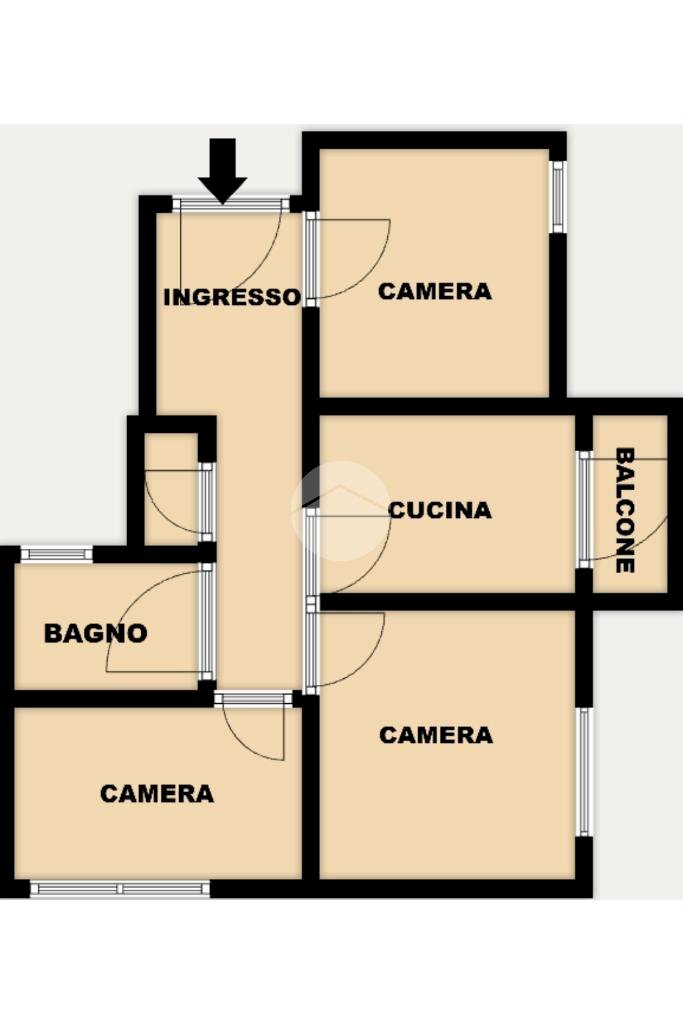 Appartamento Via Mansueto, Genova (zona Certosa) - planimetria 1