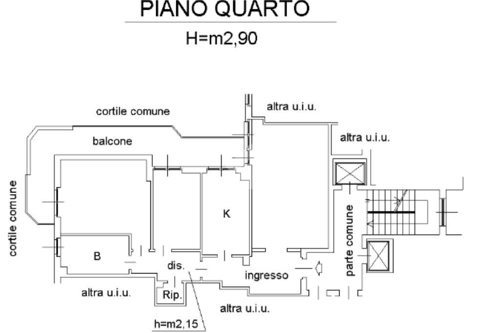 Trilocale via verga, Novate Milanese - planimetria 1