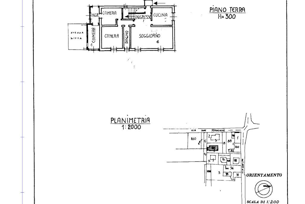Villa Via degli Stradelli Guelfi, Bologna - planimetria 1