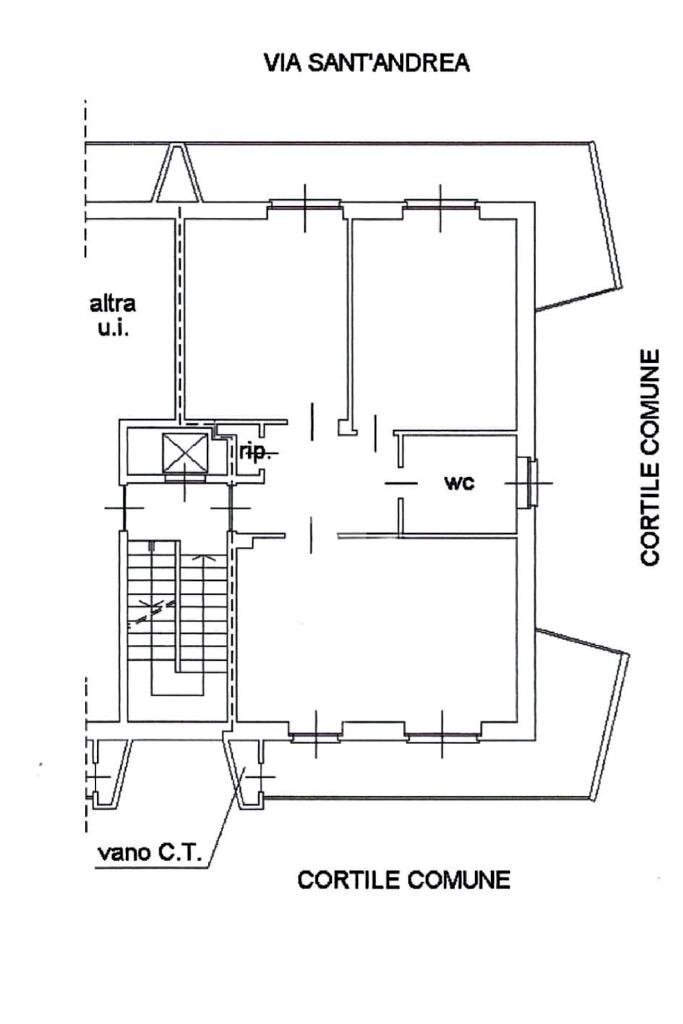 Quadrilocale Via sant'andrea, Vinovo - planimetria 1