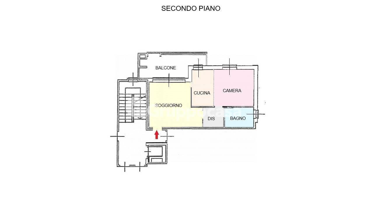 Foto 32 - Bilocale Via A. De Gasperi
 
38, Magenta - planimetria 1