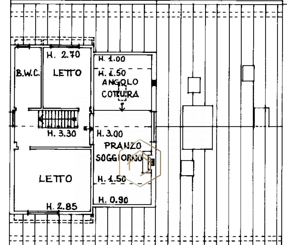 Foto 17 - Trilocale Via Ghisiglieri, Ferrara - planimetria 1