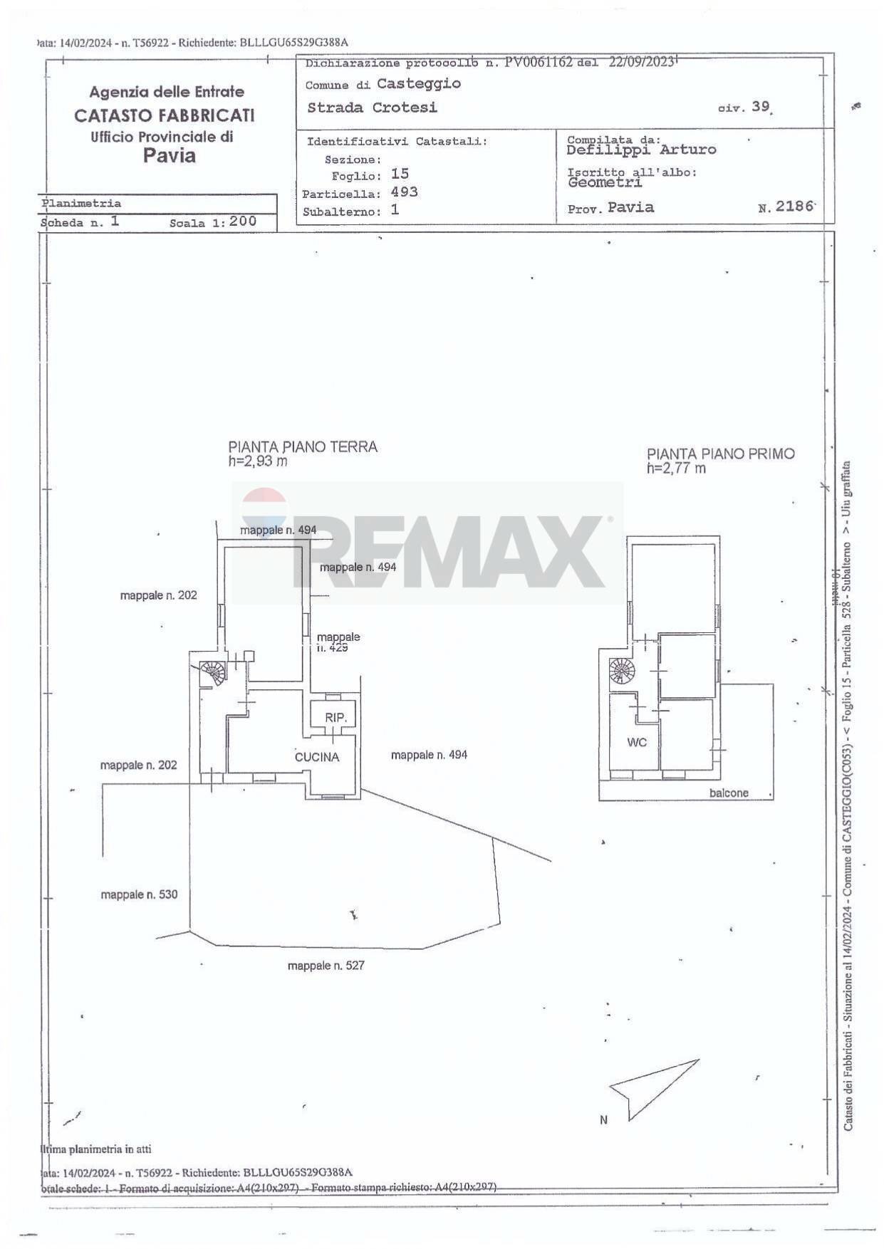 Pianta 2D - Casa indipendente Stda Crotesi
 
39, Casteggio - planimetria 1