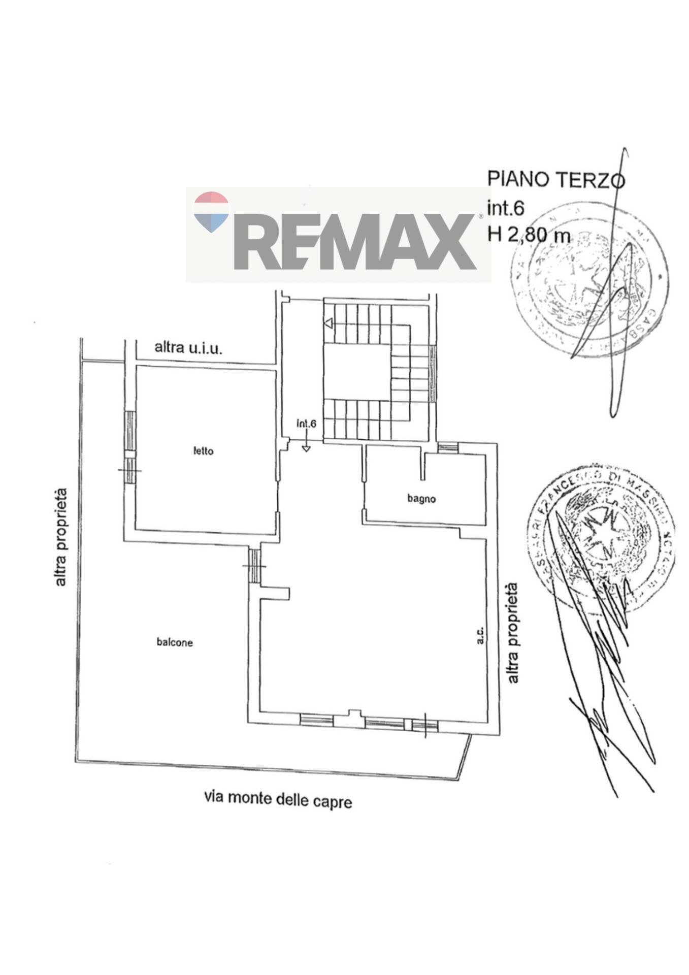 Pianta 2D - Three-room apartment Via del Monte delle Capre
 
50, Roma - floor plans 1