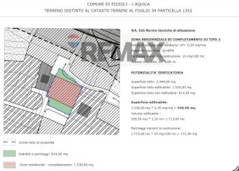 Pianta 2D - Terreno edificabile Via Monte Omo, Pizzoli - foto 22