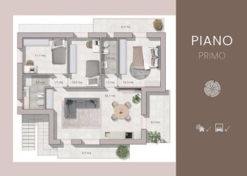 Planimetria - Appartamento via Tomba, Santarcangelo di Romagna - foto 3