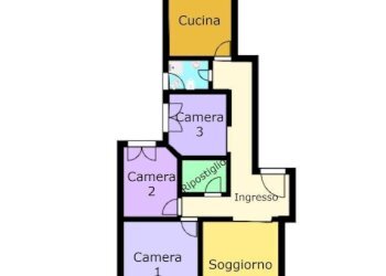 Planimetria - Quadrilocale corso Monte Grappa, 10, Genova (zona San Fruttuoso) - foto 12