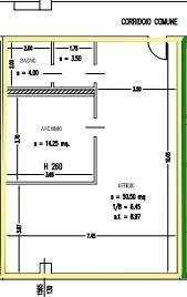 Ufficio via dei Muratori, 4, Parma - planimetria 1