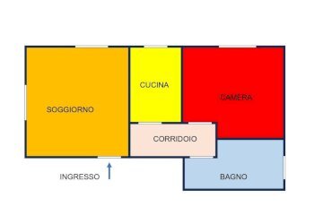 Planimetria - Two-room apartment via Clemente Bondi, 16, Parma (neighborhood San Lazzaro) - photo 25
