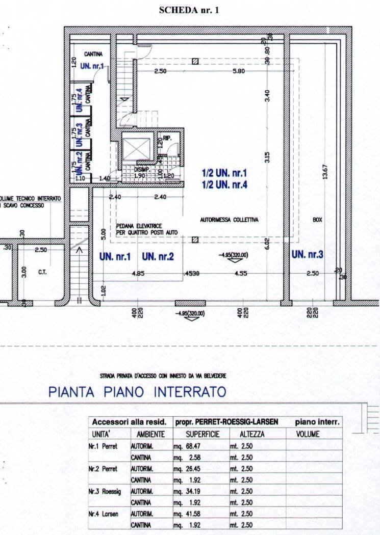 Stabile - Palazzo via Belvedere, 2, Campione d'Italia - planimetria 1