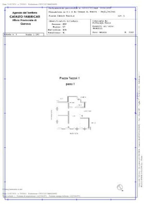 Ufficio piazza Enrico Tazzoli, Genova (zona Sestri Ponente) - planimetria 1