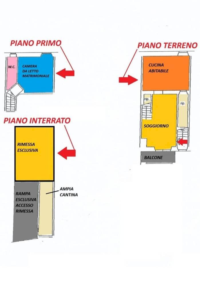 Trilocale via Castelletti, Signa - planimetria 1