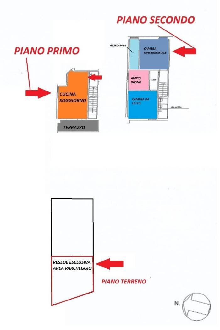 Trilocale via Castelletti, Signa - planimetria 1