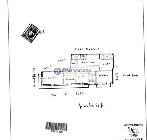 Foto 14 - Three-room apartment via enrico toti
 
8, Galatone - floor plans 1