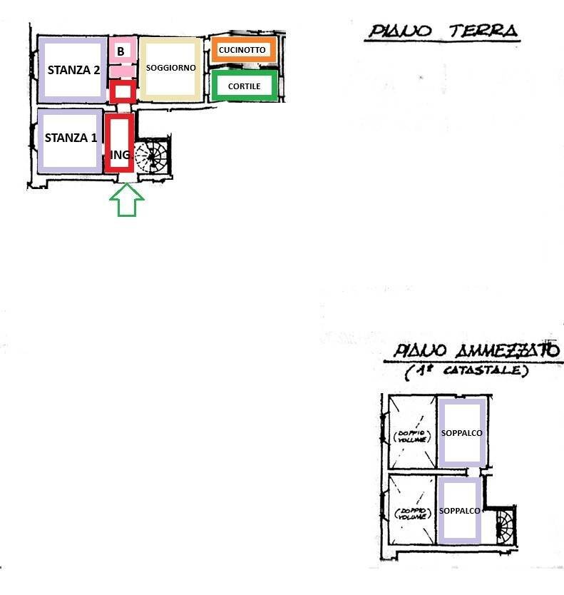 Appartamento via Galliera, 17, Bologna (zona Centro Storico) - planimetria 1