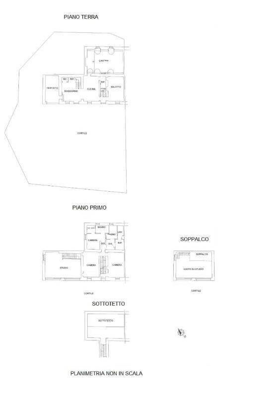 Rustic via Palmaro, Odalengo Piccolo - floor plans 1
