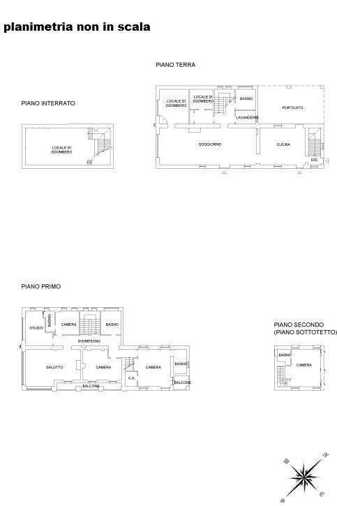 Rustic SP4, Mombaruzzo - floor plans 1