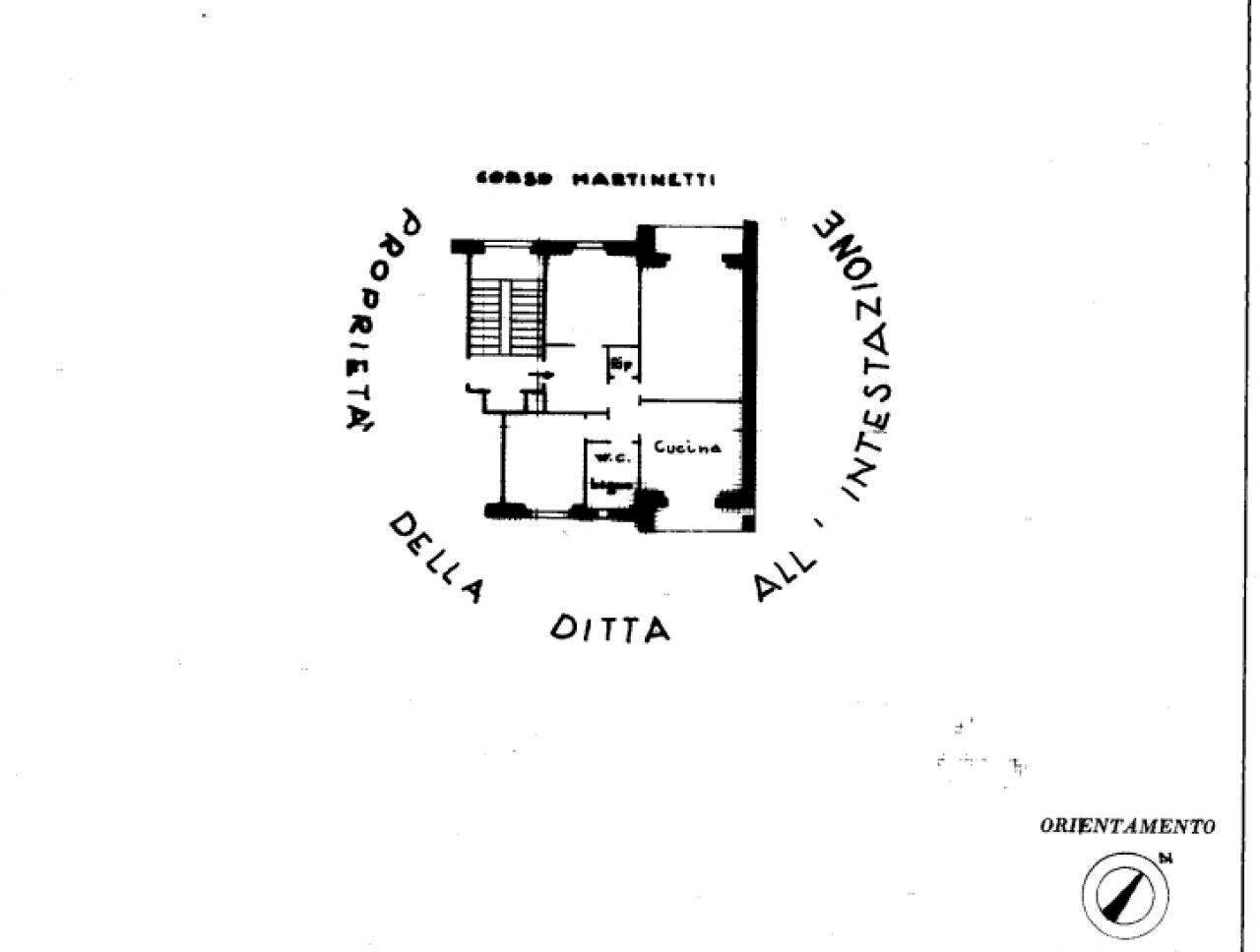 Appartamento corso Luigi Andrea Martinetti, 113, Genova (zona Sampierdarena) - planimetria 1