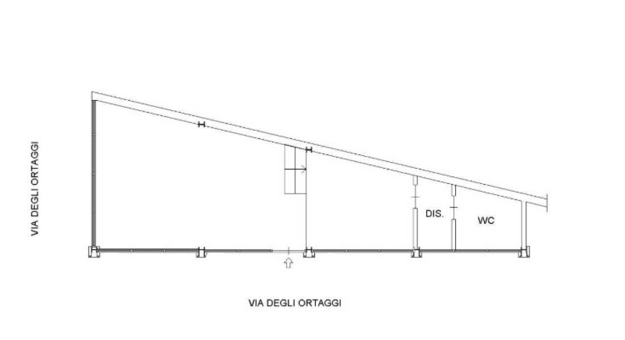 Shop via degli Ortaggi, 27, Roma - floor plans 1