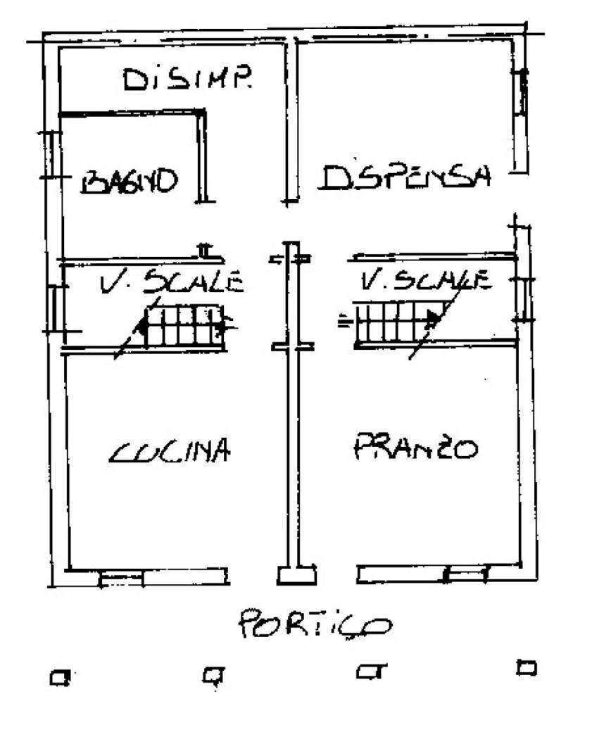 Casa indipendente via Argine Sinistro, 5, Correzzola - planimetria 1