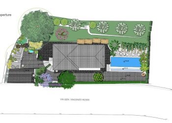 Planimetria - Villa via Generale Vincenzo Rossi, 10, Bordighera - foto 9