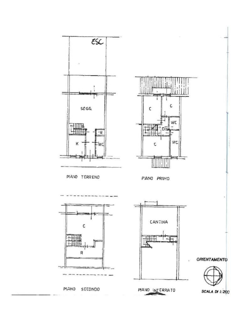 Terraced Villa Via sestriere, Rivoli - floor plans 1