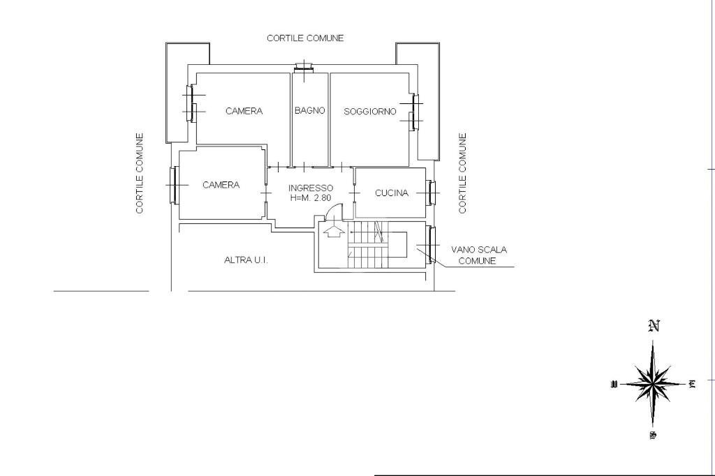 Quadrilocale Via Casale, Chivasso - planimetria 1