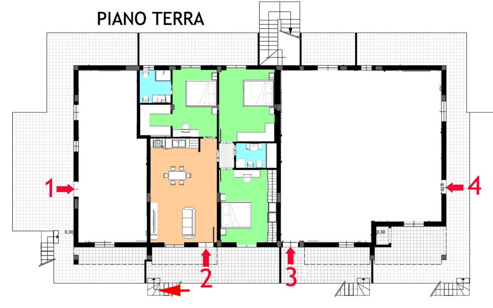 Quadrilocale strada Monte Ortigara, Sanremo - planimetria 1